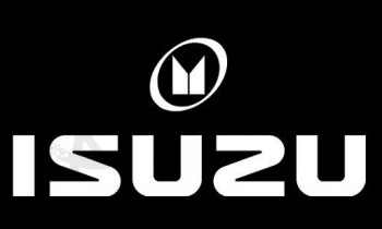 いすuzuモーターズブラック3'x5 'フラグバナー