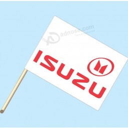 “ isuzu徽标”-Neoplex 30英寸x 42英寸车用标志，安装在4'木杆/杆上