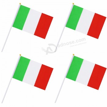 Polyester Italian Stick Flag For World Cup Party Decoration