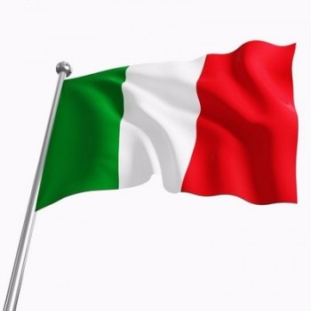 Venta caliente bandera de italia poliéster bandera italiana al aire libre