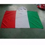 Customized Printing football fans Italy caped banner national cape flag