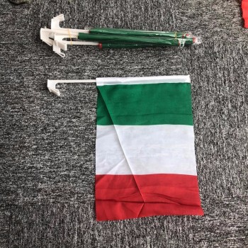 bandeira do carro de itália 30x45cm para anunciar bandeira da janela de carro de itália