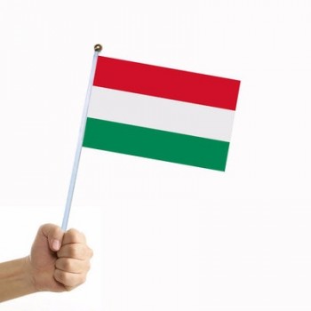 op maat gemaakte voetbalfans mini Italië hand held vlag