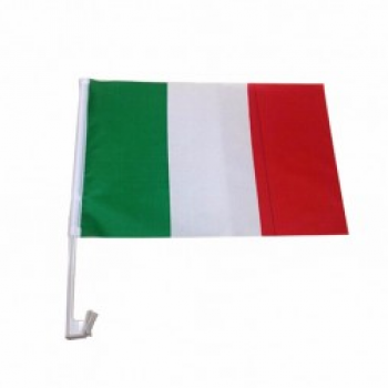mini bandiera italiana in poliestere per finestrino della macchina