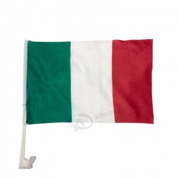 bandiere di finestra di automobile dell'Italia su ordinazione del paese italiano stampata digitale all'ingrosso 30x45cm 12x18inch