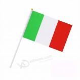 Custom Fans Flag Italy Hand Held Wave National Country Flag