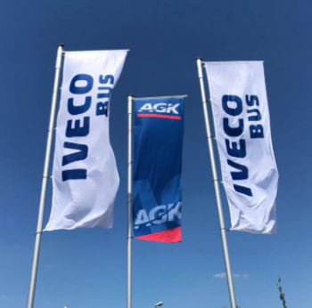 야외 사용자 정의 디자인 iveco 사각형 기호 배너