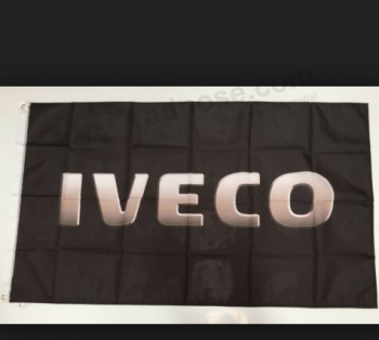 custom printing 3x5ft polyester iveco flag banner