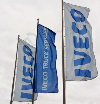 Advertising Iveco Rectangle Pole Flag Printing