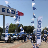 bedruckte polyester swooper flagge für iveco werbung