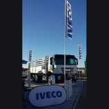 Ein Rahmen iveco Logo Pop-up Werbebanner für die Förderung