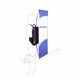diseño personalizado caminando publicidad mochila bandera bandera