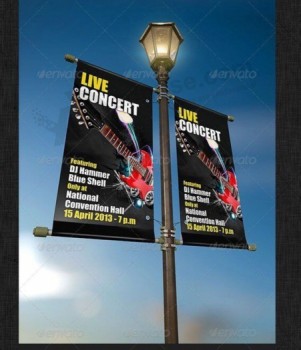 banner de calle / impresión de pancartas colgantes / publicidad de pancartas en carretera