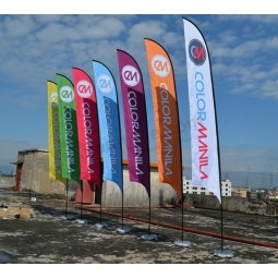 2019 billig gemacht Fahnen Außenwerbung Fahnen und Banner Werbung benutzerdefinierte Flagge gedruckt Federbanner