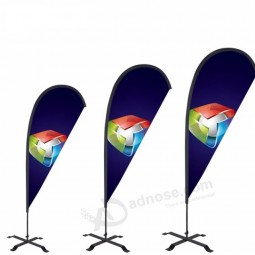 Straßenrand Banner Werbung Fahnenstange Teardrop Strand Banner