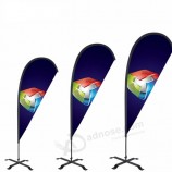 langs de weg banners reclame vlag paal teardrop strand banner