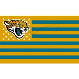 Jacksonville-Jaguarflagge USA mit Sternenbanner Flagge