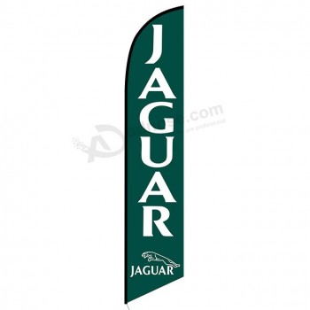 melhor qualidade personalizado jaguar pena bandeira com qualquer tamanho