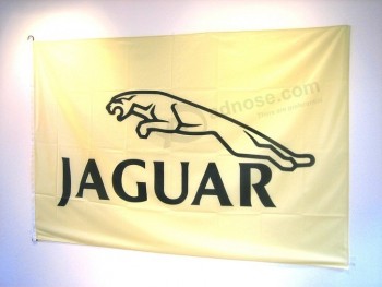 Фабрика прямой пользовательские высокое качество ягуар флаг слоновая кость