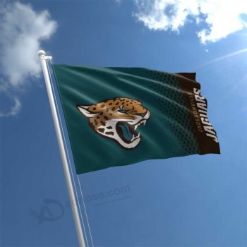 bandera de jaguares personalizada de 5 pies x 3 pies con alta calidad