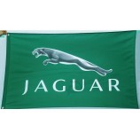 Jaguar Flagge-3x5 FT-100% Polyester Banner-grün-schwarz
