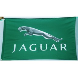 Jaguar Flagge-3x5 FT-100% Polyester Banner-grün-schwarz