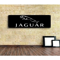 Jaguar Logo Banner Vinyl, Garage Zeichen, Büro oder Ausstellungsraum, Flagge, Rennplakat, Auto Car Shop