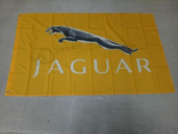 Car racing flag banner for jaguar flag 3x5 FT yellow