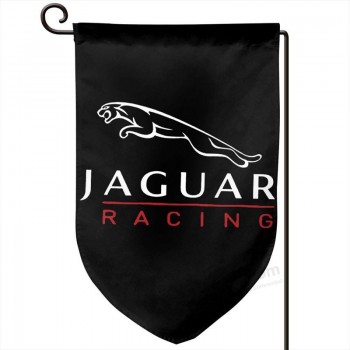 chenshilin jaguar Logotipo da marca de corridas de carros bandeira do jardim impressão em tamanho duplo decorativa casa de férias flag12.5 X 18 polegadas