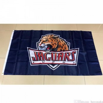 Bandeira de ncaa iupui jaguares bandeira de poliéster 3ft * 5ft (150cm * 90cm) bandeira banner decoração voando para casa e jardim presentes ao ar livre