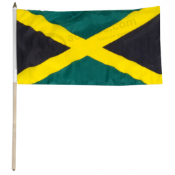 fábrica al por mayor jamaica bandera ondeando la mano palo