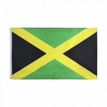Bandera de poliéster de buena calidad de jamaica bandera jamaicana