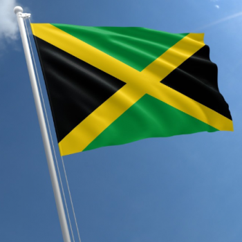 bandera nacional de poliéster de alta calidad de jamaica