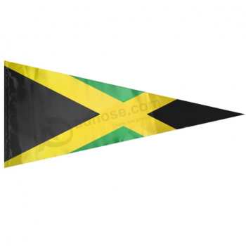 fertigen Sie Polyester-Dreieck-Jamaika-Flaggenflagge kundenspezifisch an