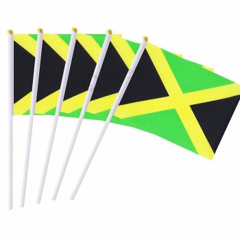bandeira da vara de jamaica / bandeira jamaicana de mão