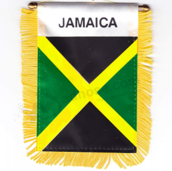 Pequeño mini espejo retrovisor automóvil automóvil suv camiones bandera de jamaica
