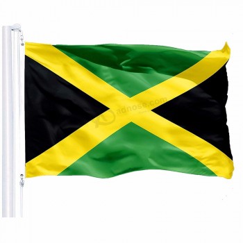 venta al por mayor bandera nacional de jamaica 3x5 FT bandera de jamaica poliéster