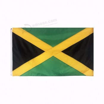 100% poliéster bandeira do país bandeira jamaica ao ar livre