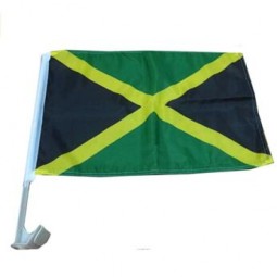Impresión digital poliéster mini bandera de jamaica para ventana de coche