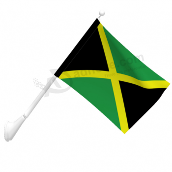 Tejido de poliéster montado en la pared bandera de jamaica al por mayor