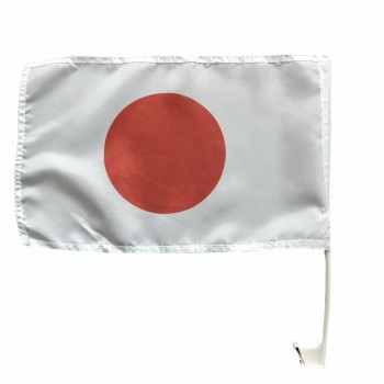 alta qualidade personalizado bandeira do carro japonês para a janela do carro bandeira carro haste