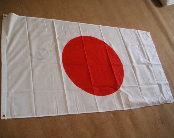 Stock barato poliéster 3 * 5 pies bandera de país de Japón