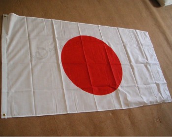 estoque barato de poliéster 3 * 5ft bandeira do país japão