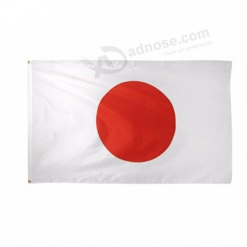 bandera nacional japonesa de poliéster de 3 por 5 pies
