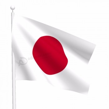 Venta caliente 3x5ft bandera de impresión digital grande poliéster japón bandera nacional