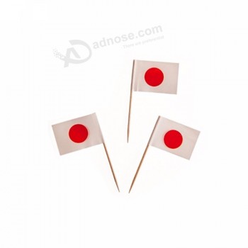 confezione da 50 bandiera nazionale giapponese con stuzzicadenti a doppio lato per piatti deliziosi