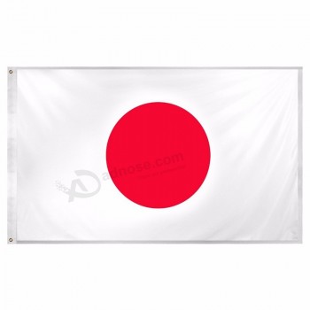 3 * 5 pies bandera nacional de japón 100% poliéster impreso bandera de decoración de reuniones interiores