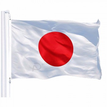 Bandeira nacional do japão por atacado quente 3x5 FT bandeira de 90x150cm - cor vívida e resistente ao desbotamento UV - poliéster bandeira japonesa