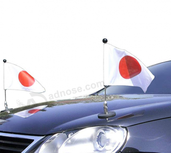 Bandeira japonesa de venda quente do carro do poliéster com polo