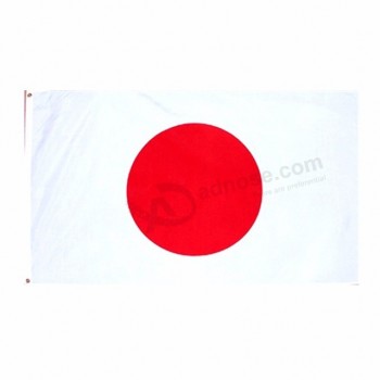 Poliéster 3x5ft stock bandera nacional japonesa del país de Japón